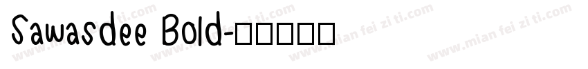 Sawasdee Bold字体转换